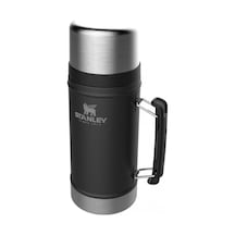 Stanley Classic Legendary Vakumlu Çelik Yemek Termosu, Mat Siyah, Çok Renkli