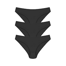 Papatya 6 Adet Siyah Renk Bikini Külot Siyah