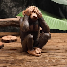 Görmeyın-komik Reçine Maymun Heykel Soyut Hayvan Heykeli Görmeyin Dinlemeyin Maymun Söylemeyin Oturma Odası Ev Dekorasyon Aksesuarları
