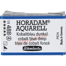 Schmincke : Horadam Aquarell Artist Sulu Boya : Tam Tablet : Seri 4 488 Cobalt Blue Deep