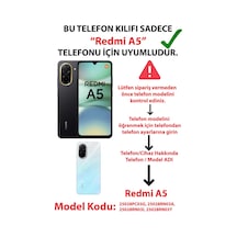 Redmi A5 Uyumlu Pembe Ve Bordo Çiçek Desenli Baskılı Silikon Kılıf