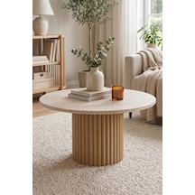 Soyasis Petra Bohem Orta Sehpa 70 Cm - Traverten