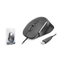Büro Ev Ofis Bilgisayarı İçin Siyah 3600dpı 7d Stil Kablolu Mouse -