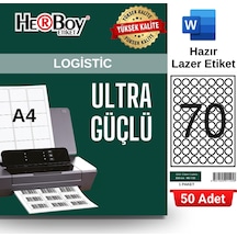 Herboy Hb-1125 25 X 25 Mm A4 Laser Etiket 50 Adet
