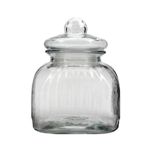 Cam Bakliyat Kavanozu Vakumlu Cam Kapaklı 2,5 Litre Şeffaf