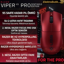 Razer Viper V3 Pro Sentinels Edition Rz01-05120400-r3m1 Ultralight Optik 35k Kablosuz Oyuncu Mouse Rz01-05120400-r3m1