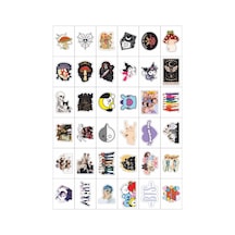 Kpop Ve Karışık Fügürler 36 Adet Sticker Seti Diğer
