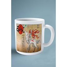 Okami Oyun Baskılı Kupa Bardak Çift Taraflı Kişiye Özel Model 10 Çok Renkli