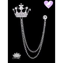 Olfil Broç Taç Stil Parlaklık 287982383 Gri