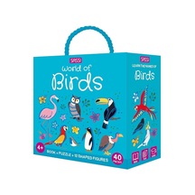 World Of Birds - Book And Puzzle Canlı Renkler