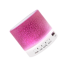 Vkemall Bluetooth Hoparlörler Mini Hoparlör 7 Renkli Işıklar Küçük Kablosuz Bt Hoparlör Taşınabilir Şarj Edile