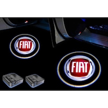Fiat Kapı Altı Logo Pilli Kapı Altı Led Logo Sensörlü 2 Adet