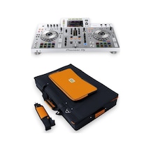Xdj Rx2 Setup Için Uyumlu Çanta Soft Case Kılıf. Siyah Turuncu.