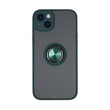 Apple İphone 14 Kılıf Montreal Yüzüklü Silikon Kapak