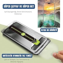 Ehr. İphone 17 Pro Max İle Uyumlu Darbelere Karşı Maksimum Koruma Sağlayan Ve Kolay Uygulama Aparatlı Hiçbir Şekilide Telefonda Toz Bırakmayan Cam İphone 17 Pro Max