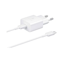 Samsung Uyumlu 3A 15W Type-C Çıkışlı 1m Kablolu Şarj Aleti Set Beyaz