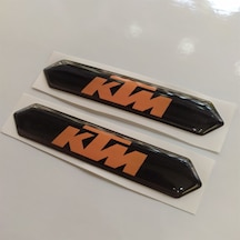 Ktm Logolu 3D Sticker 2 Adet