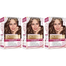 L'Oréal Paris Excellence Saç Boyası 6 Açık Kahve 3'lü Set