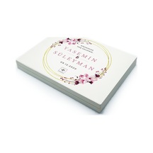 İsimli Söz Nişan Çikolatası 84 Adet Madlen Pembe Çiçekli