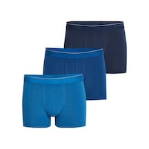 Blackspade Orta Boy Erkek Boxer 3'lü Paket Yumuşak Kumaşlı Tender Cotton Laci+mavi+denim