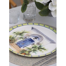 The Mia Palma Servis Tabağı 31 Cm Çok Renkli