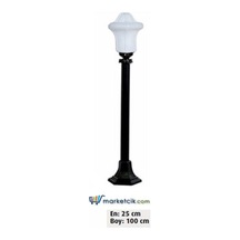 100X25 Plastik Badem Fenerli Park Bahçe Aydınlatma Çim Direği (547643110)