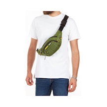 Newish Polo Unisex Haki Su Geçirmez Usb Ve Kulaklık Girişli Bel Ve Omuz Çanta Freebag Haki - Erkek Bel Çantası