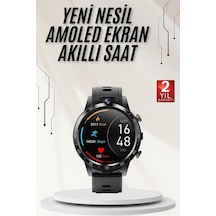 Yeni Nesil Akıllı Saat Arama Cevaplayan Uzun Pil Ömrü Müzik Dinleme Siyah