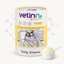 Daily Vitamix - Kedi Multi Vitamin Takviyesi, Bağışıklık Desteği, 21 Vitamin Ve Mineral, Günlük Kullanım, Toz Form, 150 Gram