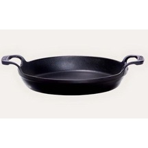 Sürel Döküm 22 Cm Yuvarlak Düz Sahan Mat Siyah