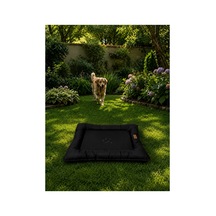 Kedi Ve Köpek Yer Minderi Outdoor Su Geçirmez Üst Kalite Tüy Ve Leke Tutmaz Boncuk Elyaf Kaydırmaz Taban Kedi Ve Köpek Yatağı Siyah - 885355711