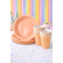 Beysüs Makaron Somon 8li Tabak Bardak Set