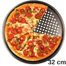 Teflon Delikli Pizza Tepsisi-tavası/ Lahmacun Pide Tepsisi 32 Cm