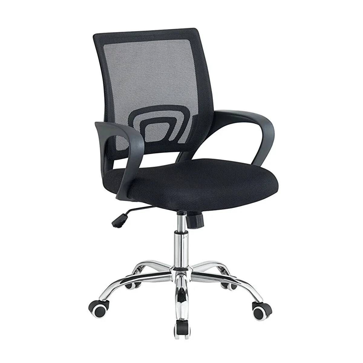 Ergonomik Fileli Ofis Koltuğu Konforlu Döner Çalışma Sandalyesi Lüx Ofis Sandalyesi Tekerlekli Siyah