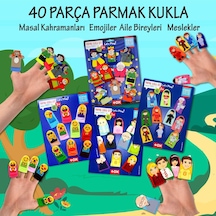 4 Set - 40 Parça Tox Masal Kahramanları. Aile Bireyleri . Meslekl