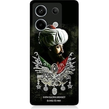 Xiaomi Redmi Note 13 Pro 5g Uyumlu Fatih Sultan Mehmet Desenli Silikon Kılıf