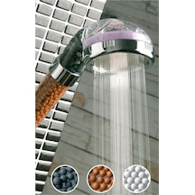 %50 Su Tasarruflu Ve Arıtmalı Doğal Taşlı Banyo El Duş Başlığı Plastik Diğer