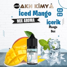 Akn Kimya İced Mango Mix Aroma Mango Buz Gıda Aroması 10 Ml
