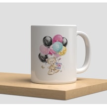 Beyaz Kupa Bardak A126 - Sarah Kay Vintage Nostalji Patchwork Battaniye Arkadaşlık Dostluk Kardeşlik