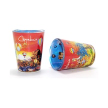 4 Adet Yöresel Shot Bardak Porselen Mini Likör Bardağı 6x5 Cm, Rakı Shot Glass, Geleneksel Tasarım