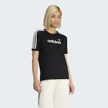 Adidas Kd7982 Lınear Tee Kadın Tişört Siyah Adidas Kd7982 Lınear Tee Kadın Tişört Siyah