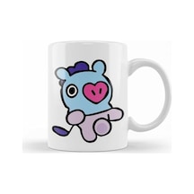 Bts Bt21 Mang Kupa Bardak Porselen Açık Kırmızı