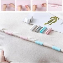 12 Adet Çok Amaçlı Çarşaf Tutucu, Sabitleyici, Kaydırmaz Nevresim Örtü Düzenleyici Klipsler Renkli