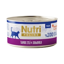 Nutri Feline Tuk Etli Ve Somonlu Tahılsız Prebiyotik İleli Ezme Yetişkin Kedi Konservesi 70gr