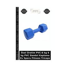 Özel Üretim Pvc-6 Kg 6 Kg Pvc Dambıl Kaplama Ev Sporu Fitness Triceps