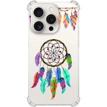 Printify Apple Uyumlu iPhone 15 Pro Devil Eye 6 Baskılı Şeffaf Köşe Korumalı Antişok Kılıf 0166f