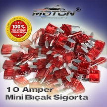 10 Amper Mini Küçük Tip Bıçak Sigorta 50 Adet 2 - 3 - 5 - 7.5 - 10 -15 - 20 - 25 - 30 - 35