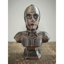Eselya3d Star Wars C-3po Sixth Scale Büst Figür- Protokol Droidi Heykel- Star Wars Fanart-15cm
