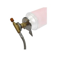 Ebitda Çelik Bakır Kamp Ocak Brülörü Adaptörü, Gaz Kartuşu Tank Bağlantısı, Açık Hava Yürüyüşü Fırın Dönüştürücü Gümüş