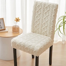 Reedark Sandalyeler İçin 52x45cm Polyester Fr Kumaştan Hafif Gri Mobilya Kılıfı Bej